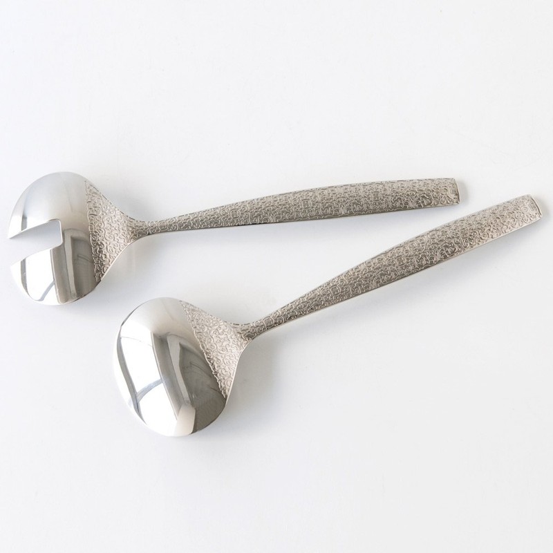 Alessi Salatbesteck Dressed, Edelstahl, Silber, 5 x 29.5 x 29.5