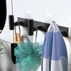 VAEHOLD Black Hat and Coat Wall Mount Rack - 3