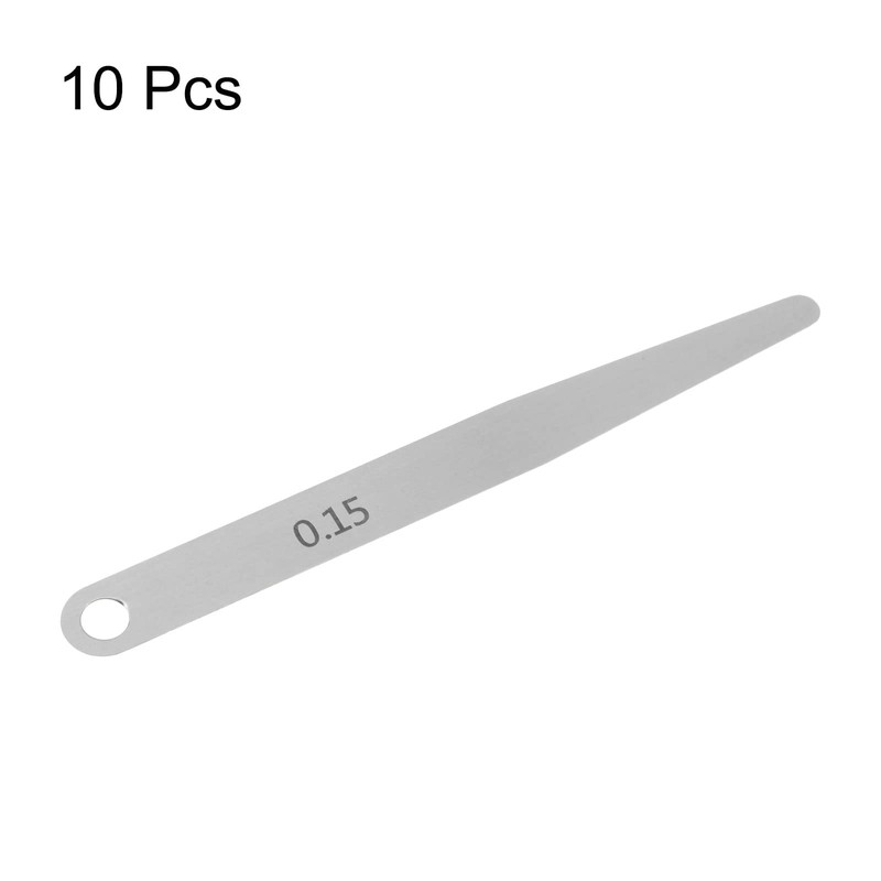 HARFINGTON 10pcs Feeler Gauge 0.15mm Thickness Gauge 65MN Steel Metric