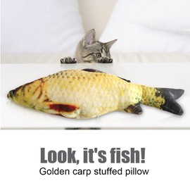 Animal Fish Plush Pillow, 3D Soft Fish Cushion Pillow Carp Plush Pillow Stuffed Toy Throw for Home Decoration Stuffed Animal Toy(60 cm / 23.62 Inch)