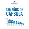ENCAPSULADORAS MEXICO Capsulas Vacias #0, 100 cápsulas, Transparente Vegetales Veganas