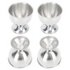 4PCS Egg Cup Set 40ml Stainless Steel High Temperature Resistant