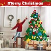 Felt Christmas Tree Set for Toddlers Kids with 5m/16.4ft Led
