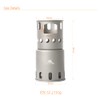TOAKS Titanium Wood Stove Outdoor Camping Stove, Titanium Backpacking Wood