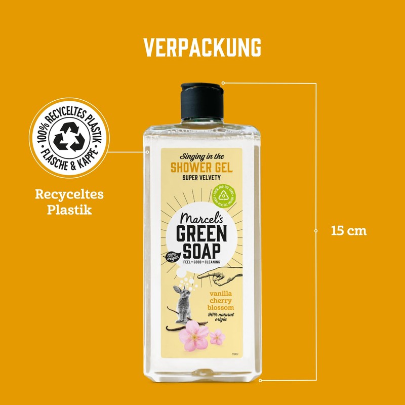 Marcel's Green Soap - Vanilla & Cherry Blossom Shower Gel