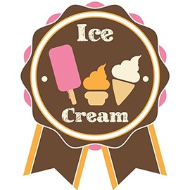 Zirni Ice Cream Eskimo Pie Badge Sticker Decal Design