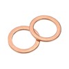 sourcing map M16 Flat Washer, 16 Pcs Copper Ring Flat