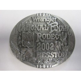 Hesston 2002 National Finals Rodeo Adult Belt Buckle New in Original Shrinkwrap NFR Wrangler AGCO