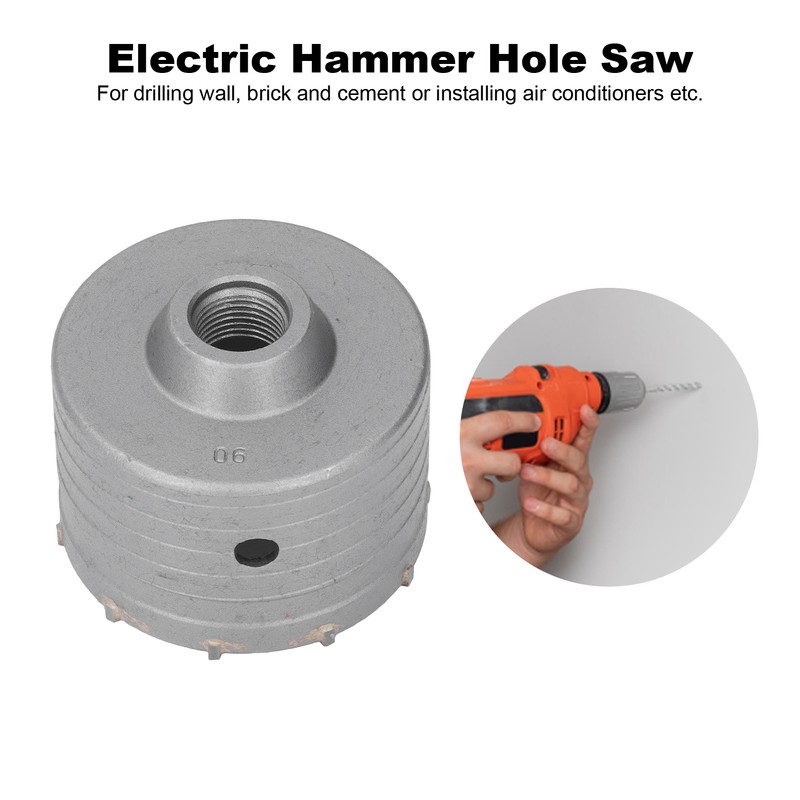90mm Electric Hammer Hole Saw Cemented Carbide Opener for Air