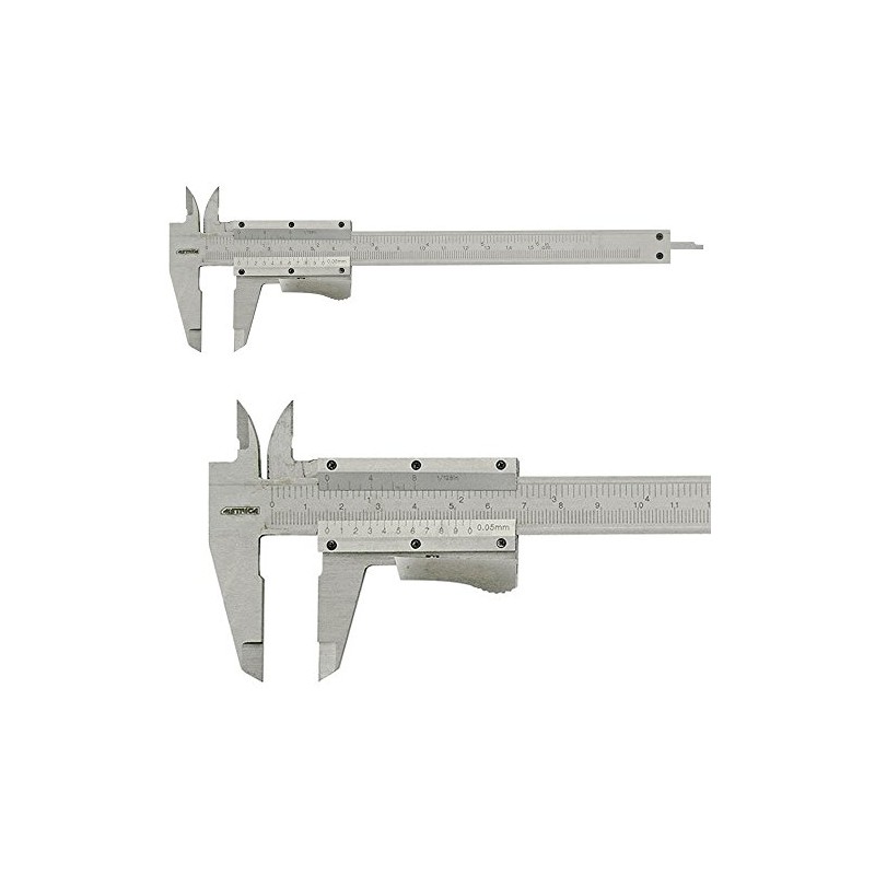 Metrica 10031 Vernier Caliper Chrome-Plated 200 mm