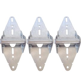 3 Set Garage Door Hinge #4-14 Gauge Steel with Galvanized Finish - Residential/Light Commercial Garage Door Replacement - Heavy Duty Hinge