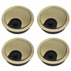 4Pcs Desk Plug Hole Cover, Desk Cable Grommet 60mm, Round