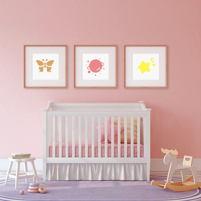 Abeillo 12 Pieces Stencils Children's Painting Stencils Set, 20 x