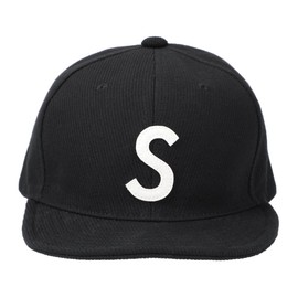 Basic Ench Logo Short Cap, S Logo, Short Brim, Ampire Cap, Antibacterial, Deodorizing, One Size Fits Most, Black