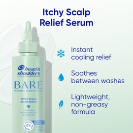 Head & Shoulders Anti-Dandruff Bare Scalp Relief Serum, 0.1% Pyrithione Zinc, for Itch Relief and Scalp Comfort, 4.2 fl oz