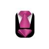 HISDERN Ties for Men Wedding Tie with Pocket Square Classic