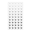 Wedding White Square Meal Choice Stickers for Party Indicator Place