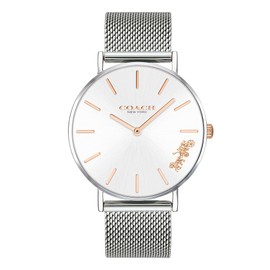 Coach Perry 14503124 Women's Wristwatch, Silver, Silver, Bracelet Type