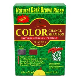 Deity Shampoo Color Change Kit Natural Herbal 2N1 Dark Brown (Pack of 6)