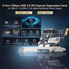 Binardat PCIE to USB 3.0 Expansion Card, 2 USB Type-A