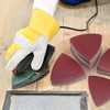 Mobestech 100Pcs Triangle Sanding Pads Sand Paper Sander Tools Sanding