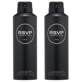 **PACK OF 2** Kenneth Cole RSVP for Men ALL OVER BODY SPRAY 6.0 oz NEW FREE SHIP