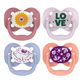 Dr. Brown's Advantage Pacifiers, Stage 1, Pink, 4-PK, Pink