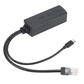 POE Splitter USB Micro Splitter Compatible with Tablets, Pi with 48V to 5V Output