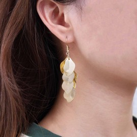 Inilbran Boho Leaf Dangle Earrings Vintage Metal Leaf Earrings Gold Ethnic Cluster Leaf Drop Earrings Super Light Leaf Earrings Jewellery for Women and Girls, Zinc