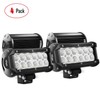 Nilight - 4PCS 36W 6.5 Inch Flood LED Light Bar