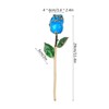 24K Gold Plating Rose Flower with Base Gift for Valentines
