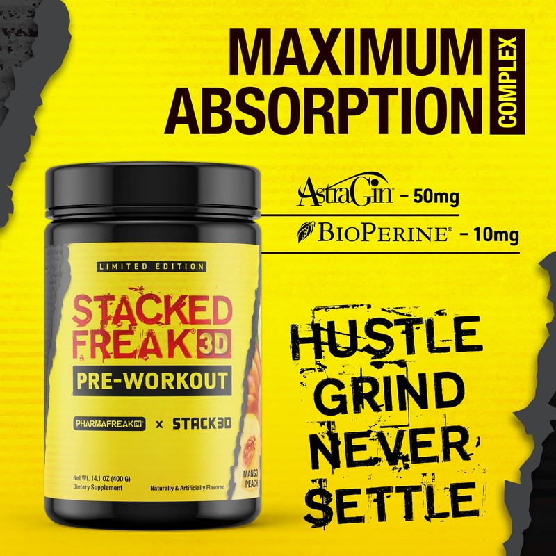 Pharmafreak X Stack3D: Stacked Freak 3D Pre-Workout PWO - Limited