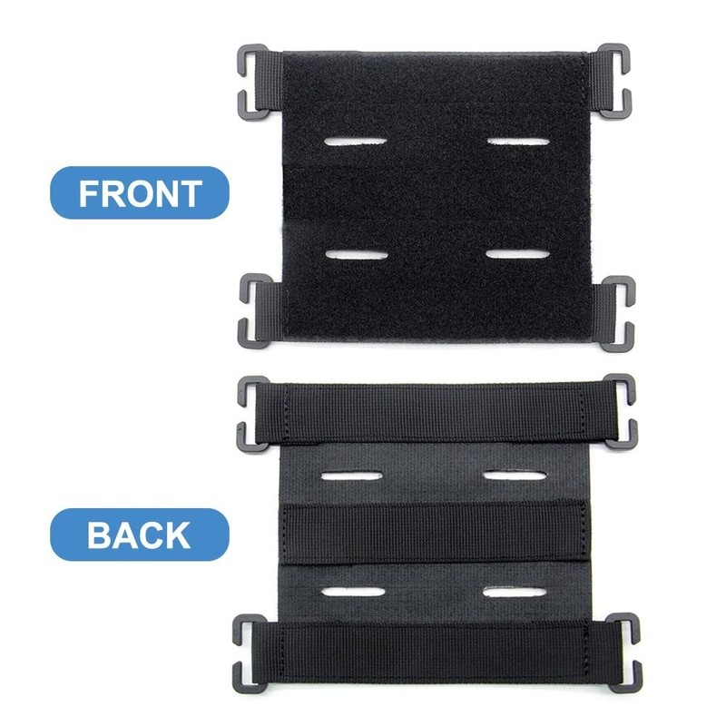 MiOYOOW 3PCS Molle Patch Panel, Tactical Patches Molle Attachment with