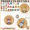 Qunclay Interchangeable Wooden Gnome Decor Holiday Seasonal Gnome Decorations with