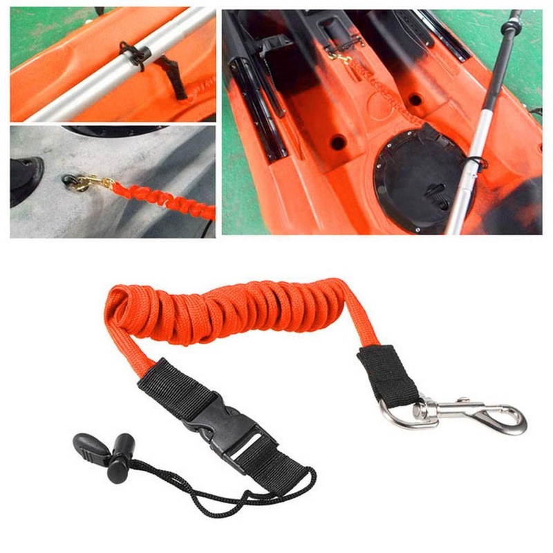 zalati Kayak Paddle Leash Safety Elastic Canoe Paddle Rope with