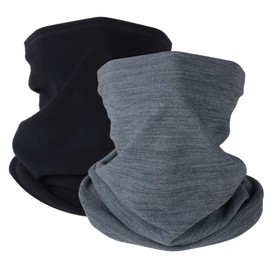 HEGCOIIE Winter Neck Warmer Fleece Windproof Neck Gaiter Snood for Men Women Cold Weather Face Scarf Headwear for Skiing Running Cycling