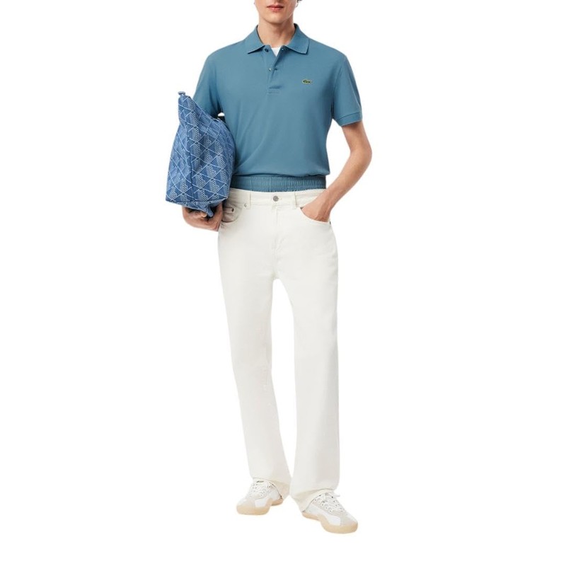 Lacoste Men's Classic Fit L.12.12 Light Polo, Limestone, X-Large