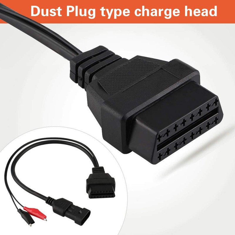 BOROCO OBD2 Diagnostic Cable, 3 Pin to 16 Pin OBD2