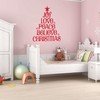 Family Believe Christmas Uplifting Cartoon Wall Decal Decoration Christmas Holidays