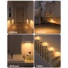 WILLED Motion Sensor Night Light, Rechargeable Stair Lights Indoor, Warm