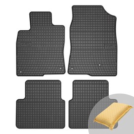 FROGUM EL Toro Rubber Mats All Year Round Set of Car Floor Mats for Honda Civic X from 2017 | Durable Rubber Material | 1.5 cm Protective Edge