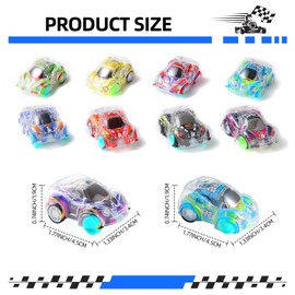 Bambebe Pack of 50 Car Pull Back for Children, Party Bag Mini Car Toy, Storage Bag, Baby Vehicle Play Car Set for Boys and Girls, Racing, Easter Eggs