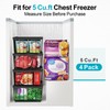 iSPECLE Deep Freezer Organizer, 8 Pack Wire Baskets for 5