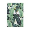 Tropical Leaves Passport Holder Women Vegan Leather cover for documents Monstera Leaf Design Stylish travel case for travelling