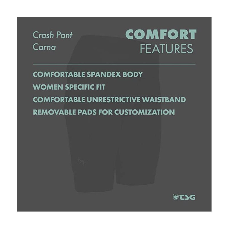 TSG Crash All Terrain Protective Shorts Black Size L