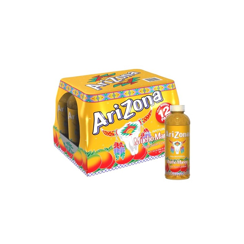 AriZona Mucho Mango - Fruit Juice Cocktail - 16 Fl