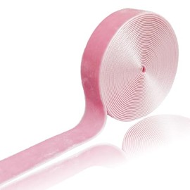Cuncuny Velvet Ribbon Holiday Party Christmas Wedding Handmade DIY Craft Decor Box Wrapping Velvet Ribbon (Pink,1''(25mm))