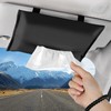 Modixun 2Pcs Car Tissue Holder, Soft PU Leather Sun Visor