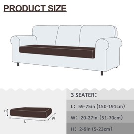 Taococo Sofa Seat Cushion Cover, Stretch Cushion Cover, 1-Piece Protective Cover, Furniture Protection