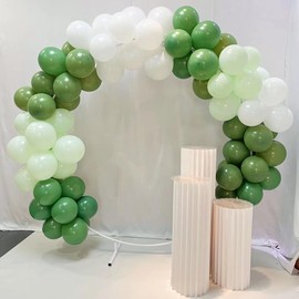 GustyGlee Sage Green and white Balloons，75PCS 12inch Light Mint Eucalyptus Green Balloons for Wedding Neutral Baby Shower Birthday Party Supplies